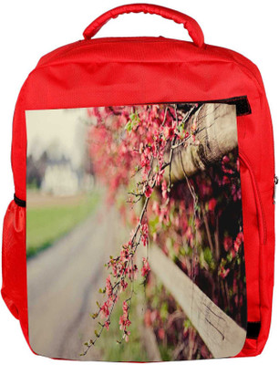 

Snoogg Eco Friendly Canvas Yellow Flower Designer Backpack Rucksack School Travel Unisex Casual Canvas Bag Bookbag Satchel 5 L Backpack(Red)