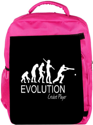 

Snoogg Eco Friendly Canvas Evolution Of Cricket Backpack Rucksack School Travel Unisex Casual Canvas Bag Bookbag Satchel 5 L Backpack(Pink)