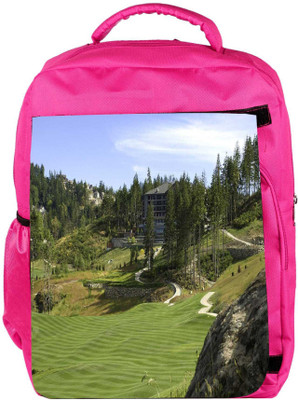 

Snoogg Eco Friendly Canvas Foreign Golf Park Designer Backpack Rucksack School Travel Unisex Casual Canvas Bag Bookbag Satchel 5 L Backpack(Pink)