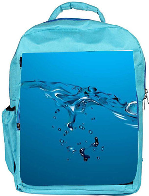 

Snoogg Eco Friendly Canvas Blue Drops Backpack Rucksack School Travel Unisex Casual Canvas Bag Bookbag Satchel 5 L Backpack(Blue)