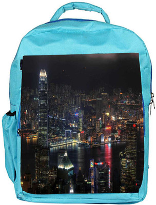 

Snoogg Eco Friendly Canvas City Night View Designer Backpack Rucksack School Travel Unisex Casual Canvas Bag Bookbag Satchel 5 L Backpack(Blue)