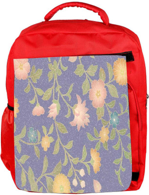

Snoogg Eco Friendly Canvas Floral Pattern Backpack Rucksack School Travel Unisex Casual Canvas Bag Bookbag Satchel 5 L Backpack(Red)