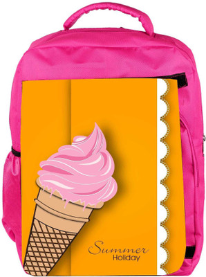 

Snoogg Eco Friendly Canvas Abstract Summer Background Backpack Rucksack School Travel Unisex Casual Canvas Bag Bookbag Satchel 5 L Backpack(Pink)