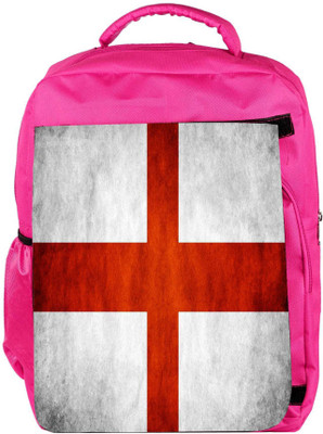 

Snoogg Eco Friendly Canvas England Flag Designer Backpack Rucksack School Travel Unisex Casual Canvas Bag Bookbag Satchel 5 L Backpack(Pink)