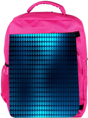 

Snoogg Eco Friendly Canvas Blue Spots Designer Backpack Rucksack School Travel Unisex Casual Canvas Bag Bookbag Satchel 5 L Backpack(Pink)