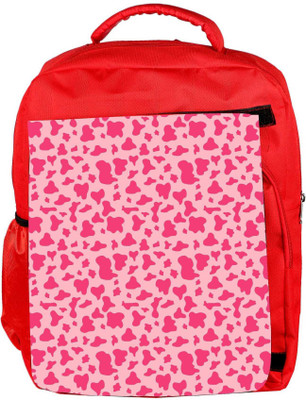 

Snoogg Eco Friendly Canvas Dark Pink Lite Pattern Designer Backpack Rucksack School Travel Unisex Casual Canvas Bag Bookbag Satchel 5 L Backpack(Red)
