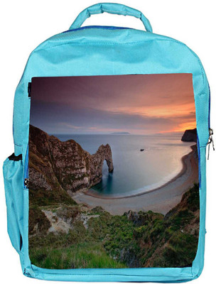 

Snoogg Eco Friendly Canvas Amazing Ocean View Designer Backpack Rucksack School Travel Unisex Casual Canvas Bag Bookbag Satchel 5 L Backpack(Blue)
