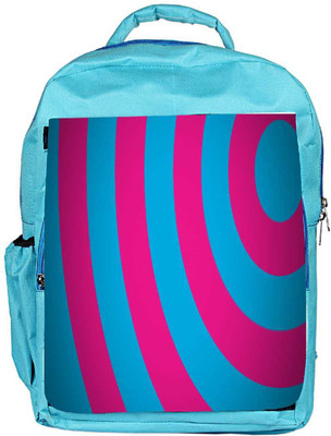 

Snoogg Eco Friendly Canvas Red And Blue Circles Designer Backpack Rucksack School Travel Unisex Casual Canvas Bag Bookbag Satchel 5 L Backpack(Blue)