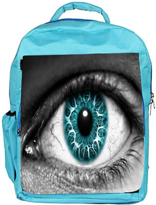 

Snoogg Eco Friendly Canvas Blue Eyes Designer Backpack Rucksack School Travel Unisex Casual Canvas Bag Bookbag Satchel 5 L Backpack(Blue)