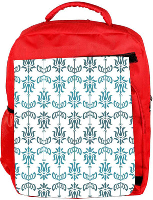 

Snoogg Eco Friendly Canvas Opposite Pattern Blue Designer Backpack Rucksack School Travel Unisex Casual Canvas Bag Bookbag Satchel 5 L Backpack(Red)