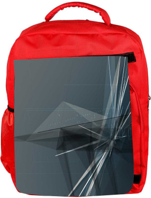 

Snoogg Eco Friendly Canvas Abstract Clock Designer Backpack Rucksack School Travel Unisex Casual Canvas Bag Bookbag Satchel 5 L Backpack(Red)