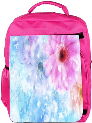 

Snoogg Eco Friendly Canvas Colorful Sunflower Designer Backpack Rucksack School Travel Unisex Casual Canvas Bag Bookbag Satchel 5 L Backpack(Pink)