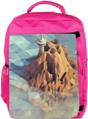 

Snoogg Eco Friendly Canvas Fantasy World 2514 Backpack Rucksack School Travel Unisex Casual Canvas Bag Bookbag Satchel 5 L Backpack(Pink)