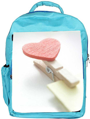 

Snoogg Eco Friendly Canvas Throw Your Heart Backpack Rucksack School Travel Unisex Casual Canvas Bag Bookbag Satchel 5 L Backpack(Blue)
