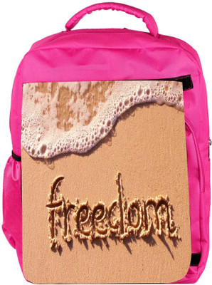 

Snoogg Eco Friendly Canvas Freedom Designer Backpack Rucksack School Travel Unisex Casual Canvas Bag Bookbag Satchel 5 L Backpack(Pink)