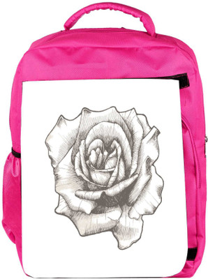 

Snoogg Eco Friendly Canvas Hand Drawn Rose Vector Illustration Backpack Rucksack School Travel Unisex Casual Canvas Bag Bookbag Satchel 5 L Backpack(Pink)