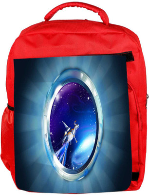 

Snoogg Eco Friendly Canvas Plane Window Designer Backpack Rucksack School Travel Unisex Casual Canvas Bag Bookbag Satchel 5 L Backpack(Red)