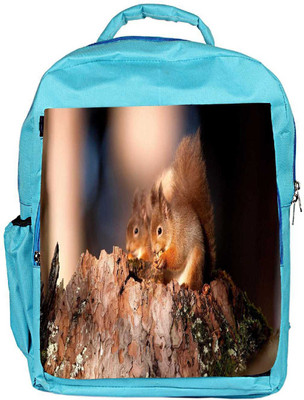 

Snoogg Eco Friendly Canvas Pair Of Squarrils Designer Backpack Rucksack School Travel Unisex Casual Canvas Bag Bookbag Satchel 5 L Backpack(Blue)
