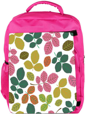 

Snoogg Eco Friendly Canvas Colorful Branches Designer Backpack Rucksack School Travel Unisex Casual Canvas Bag Bookbag Satchel 5 L Backpack(Pink)
