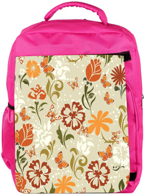 

Snoogg Eco Friendly Canvas Pattern Vector Element Backpack Rucksack School Travel Unisex Casual Canvas Bag Bookbag Satchel 5 L Backpack(Pink)