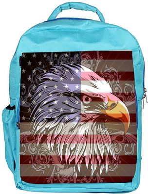 

Snoogg Eco Friendly Canvas 4Th Of July Vector Illustration Backpack Rucksack School Travel Unisex Casual Canvas Bag Bookbag Satchel 5 L Backpack(Blue)