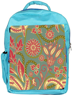 

Snoogg Eco Friendly Canvas Yellow Petals Designer Backpack Rucksack School Travel Unisex Casual Canvas Bag Bookbag Satchel 5 L Backpack(Blue)