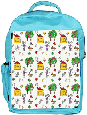 

Snoogg Eco Friendly Canvas Girls In The Park Designer Backpack Rucksack School Travel Unisex Casual Canvas Bag Bookbag Satchel 5 L Backpack(Blue)