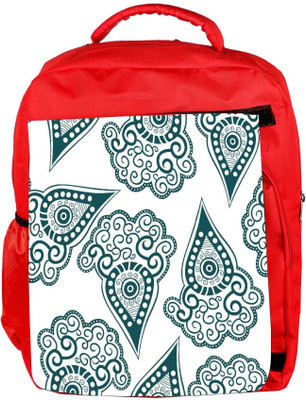 

Snoogg Eco Friendly Canvas Green Pattern Designer Backpack Rucksack School Travel Unisex Casual Canvas Bag Bookbag Satchel 5 L Backpack(Red)