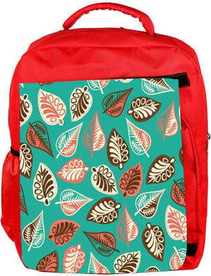 

Snoogg Eco Friendly Canvas Branches Yellow Pattern Designer Backpack Rucksack School Travel Unisex Casual Canvas Bag Bookbag Satchel 5 L Backpack(Red)