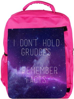 

Snoogg Eco Friendly Canvas Grudges & Facts Backpack Rucksack School Travel Unisex Casual Canvas Bag Bookbag Satchel 5 L Backpack(Pink)