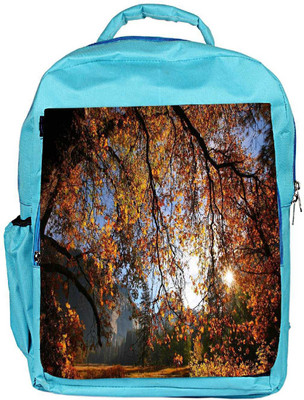 

Snoogg Eco Friendly Canvas Day Light In Forest Designer Backpack Rucksack School Travel Unisex Casual Canvas Bag Bookbag Satchel 5 L Backpack(Blue)