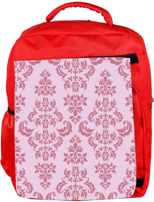 

Snoogg Eco Friendly Canvas Pink Floral Pattern Designer Backpack Rucksack School Travel Unisex Casual Canvas Bag Bookbag Satchel 5 L Backpack(Red)