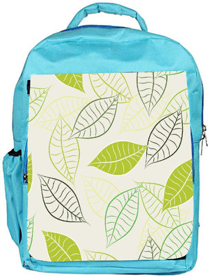 

Snoogg Eco Friendly Canvas Black Spots Designer Backpack Rucksack School Travel Unisex Casual Canvas Bag Bookbag Satchel 5 L Backpack(Blue)