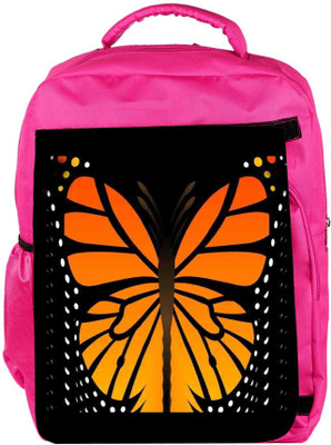 

Snoogg Eco Friendly Canvas Butterfly 2759 Backpack Rucksack School Travel Unisex Casual Canvas Bag Bookbag Satchel 5 L Backpack(Pink)