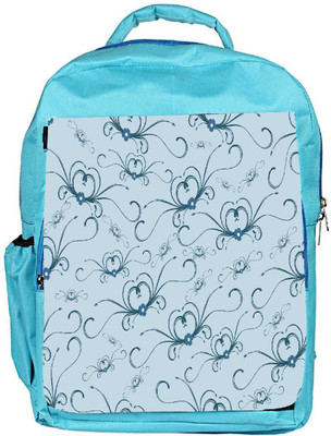 

Snoogg Eco Friendly Canvas Abstract Pattern Designer Backpack Rucksack School Travel Unisex Casual Canvas Bag Bookbag Satchel 5 L Backpack(Blue)