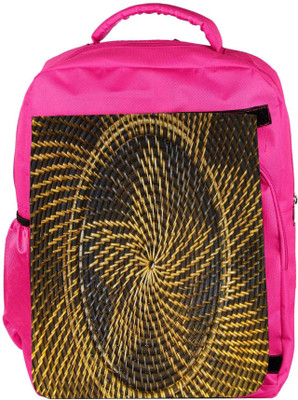 

Snoogg Eco Friendly Canvas Yellow Star Brown Pattern Designer Backpack Rucksack School Travel Unisex Casual Canvas Bag Bookbag Satchel 5 L Backpack(Pink)