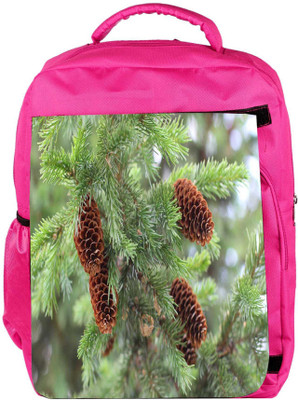 

Snoogg Eco Friendly Canvas Brown Flower Designer Backpack Rucksack School Travel Unisex Casual Canvas Bag Bookbag Satchel 5 L Backpack(Pink)