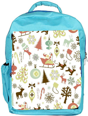 

Snoogg Eco Friendly Canvas Christmas Season Designer Backpack Rucksack School Travel Unisex Casual Canvas Bag Bookbag Satchel 5 L Backpack(Blue)