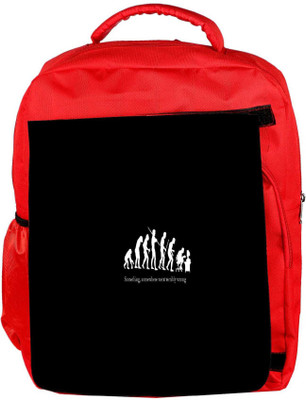 

Snoogg Eco Friendly Canvas Evolution Designer Backpack Rucksack School Travel Unisex Casual Canvas Bag Bookbag Satchel 5 L Backpack(Red)