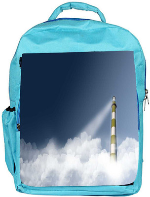 

Snoogg Eco Friendly Canvas Light House Designer Backpack Rucksack School Travel Unisex Casual Canvas Bag Bookbag Satchel 5 L Backpack(Blue)