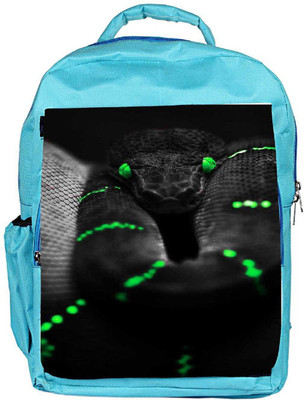 

Snoogg Eco Friendly Canvas Dark Snake Backpack Rucksack School Travel Unisex Casual Canvas Bag Bookbag Satchel 5 L Backpack(Blue)