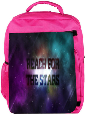 

Snoogg Eco Friendly Canvas Reach For The Stars Designer Backpack Rucksack School Travel Unisex Casual Canvas Bag Bookbag Satchel 5 L Backpack(Pink)