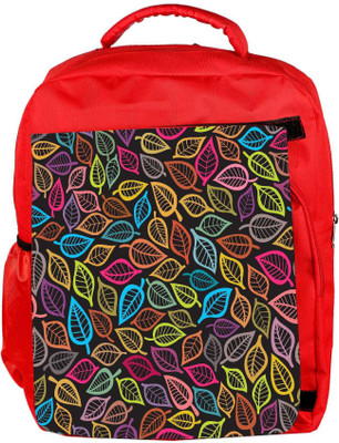 

Snoogg Eco Friendly Canvas Pink Leaves White Pattern Designer Backpack Rucksack School Travel Unisex Casual Canvas Bag Bookbag Satchel 5 L Backpack(Red)