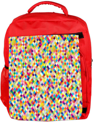 

Snoogg Eco Friendly Canvas Aztec Digitalisation Backpack Rucksack School Travel Unisex Casual Canvas Bag Bookbag Satchel 5 L Backpack(Red)