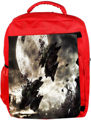 

Snoogg Eco Friendly Canvas Broken Earth Designer Backpack Rucksack School Travel Unisex Casual Canvas Bag Bookbag Satchel 5 L Backpack(Red)