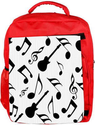 

Snoogg Eco Friendly Canvas Music Strings In Black Designer Backpack Rucksack School Travel Unisex Casual Canvas Bag Bookbag Satchel 5 L Backpack(Red)