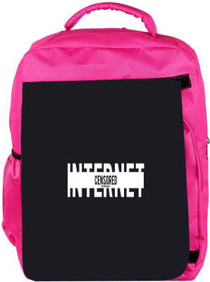 

Snoogg Eco Friendly Canvas Internet Censored Designer Backpack Rucksack School Travel Unisex Casual Canvas Bag Bookbag Satchel 5 L Backpack(Pink)