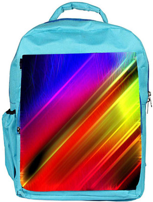 

Snoogg Eco Friendly Canvas Diagonal Lines Designer Backpack Rucksack School Travel Unisex Casual Canvas Bag Bookbag Satchel 5 L Backpack(Blue)
