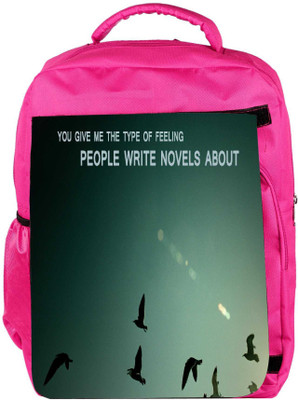 

Snoogg Eco Friendly Canvas Give Me The Type Of Feeling Designer Backpack Rucksack School Travel Unisex Casual Canvas Bag Bookbag Satchel 5 L Backpack(Pink)
