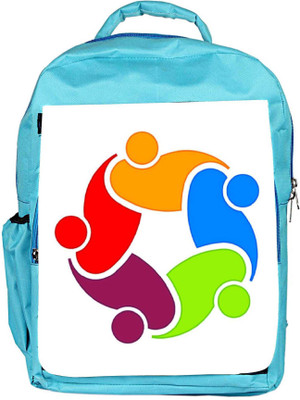 

Snoogg Eco Friendly Canvas In Hand Backpack Rucksack School Travel Unisex Casual Canvas Bag Bookbag Satchel 5 L Backpack(Blue)
